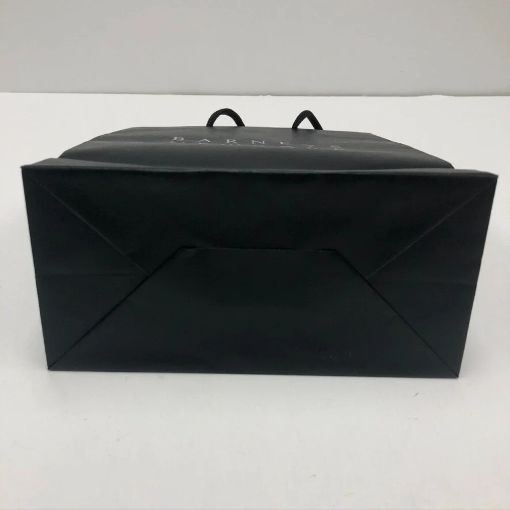 Barneys New York Authentic Black Gift Shopping Paper Bag 8x9.5x4
